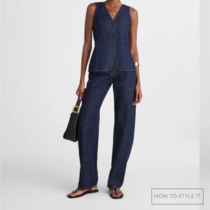 Madewell Balloon Jean in Rinse Wash and Rigid